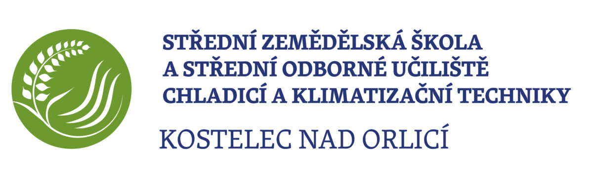 Logo Střední zemědělská škola a Střední odborné učiliště chladicí a klimatizační techniky, Kostelec nad Orlicí